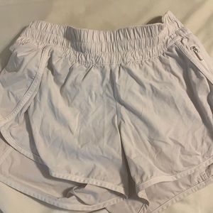 White lululemon tracker short 4’